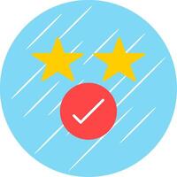 Rating Flat Circle Icon Design vector