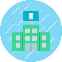 Dental Care Flat Circle Icon Design vector