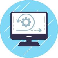 Agile Flat Circle Icon Design vector