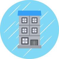 Appartment Flat Circle Icon Design vector