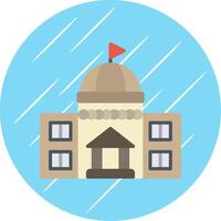 Government Flat Circle Icon Design vector