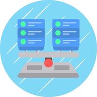 Benchmarking Flat Circle Icon Design vector