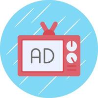 Advertise Flat Circle Icon Design vector