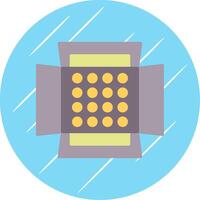 Soft Box Flat Circle Icon Design vector