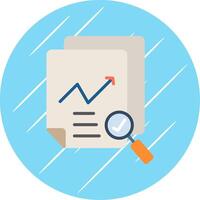 Data Quality Flat Circle Icon Design vector