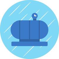 Pressure Vessel Flat Circle Icon Design vector