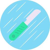 Scalpel Flat Circle Icon Design vector