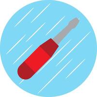 Screw Driver Flat Circle Icon Design vector