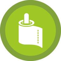 Paper Towel Line Shadow Circle Icon Design vector