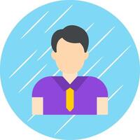 Manager Flat Circle Icon Design vector