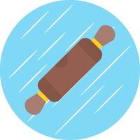 Rolling Pin Flat Circle Icon Design vector