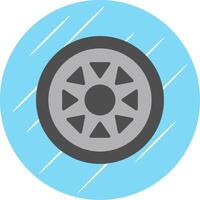 Rim Flat Circle Icon Design vector