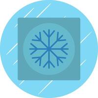 Ac Flat Circle Icon Design vector