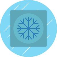 Ac Flat Circle Icon Design vector