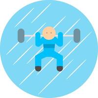 Workout Flat Circle Icon Design vector