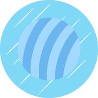 Exercise Ball Flat Circle Icon Design vector