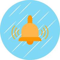 Bell Flat Circle Icon Design vector