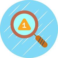 Loupe Flat Circle Icon Design vector