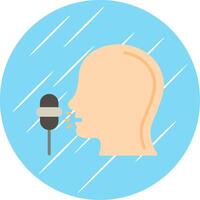 Recording Flat Circle Icon Design vector