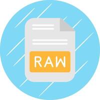 Raw Flat Circle Icon Design vector