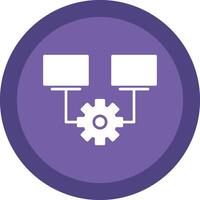 Multitask Line Shadow Circle Icon Design vector