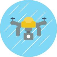 Drone Flat Circle Icon Design vector