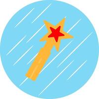 Magic Wand Flat Circle Icon Design vector