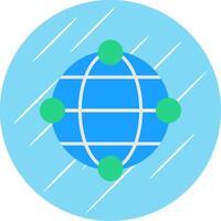 Internet Flat Circle Icon Design vector