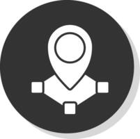 Location Flat Circle Icon Design vector