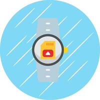 Sim Card Flat Circle Icon Design vector