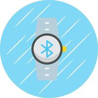 Bluetooth plano circulo icono diseño vector