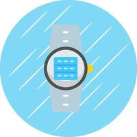 Server Flat Circle Icon Design vector