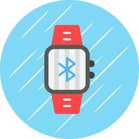 Bluetooth Flat Circle Icon Design vector