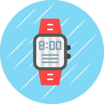 Time Flat Circle Icon Design vector