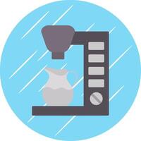 Coffee Maker Flat Circle Icon Design vector