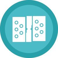 Hinge Line Shadow Circle Icon Design vector