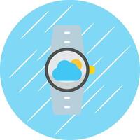 Weather Flat Circle Icon Design vector