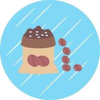 Bean Bag Flat Circle Icon Design vector