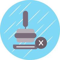 Coffee Tamper Flat Circle Icon Design vector