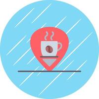 Pin Location Flat Circle Icon Design vector