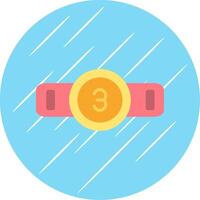 Belt Flat Circle Icon Design vector