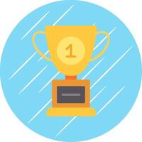 Cup Flat Circle Icon Design vector