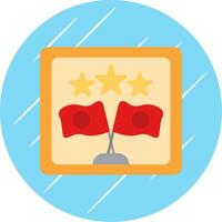 Frame Flat Circle Icon Design vector