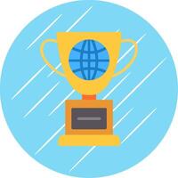 World Flat Circle Icon Design vector
