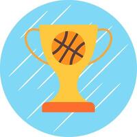 baloncesto plano circulo icono diseño vector