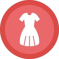 Dress Line Shadow Circle Icon Design vector