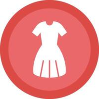 Dress Line Shadow Circle Icon Design vector