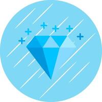 Diamond Flat Circle Icon Design vector