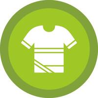 Shirt Line Shadow Circle Icon Design vector