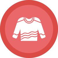 Jumper Line Shadow Circle Icon Design vector